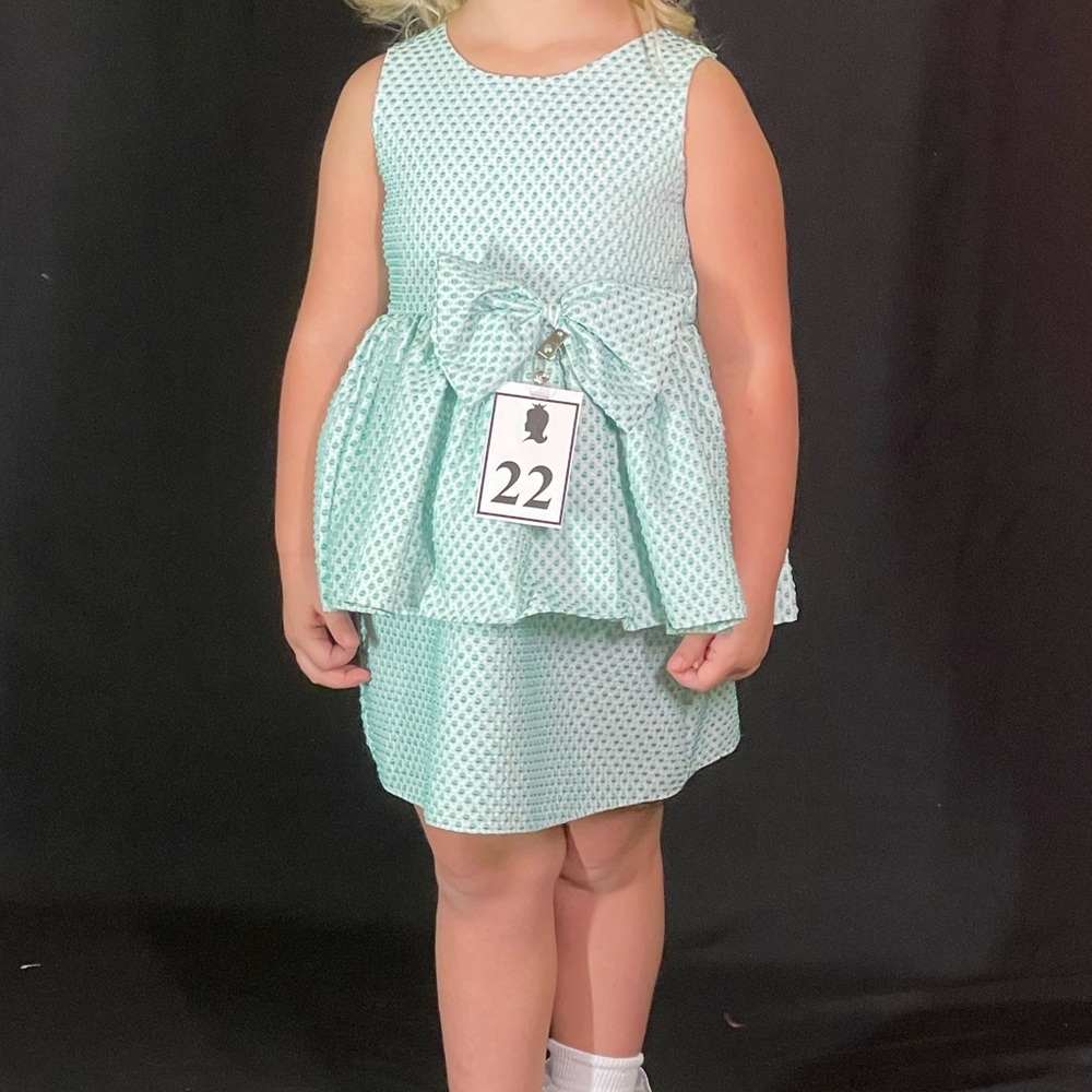 Blue interview dress
